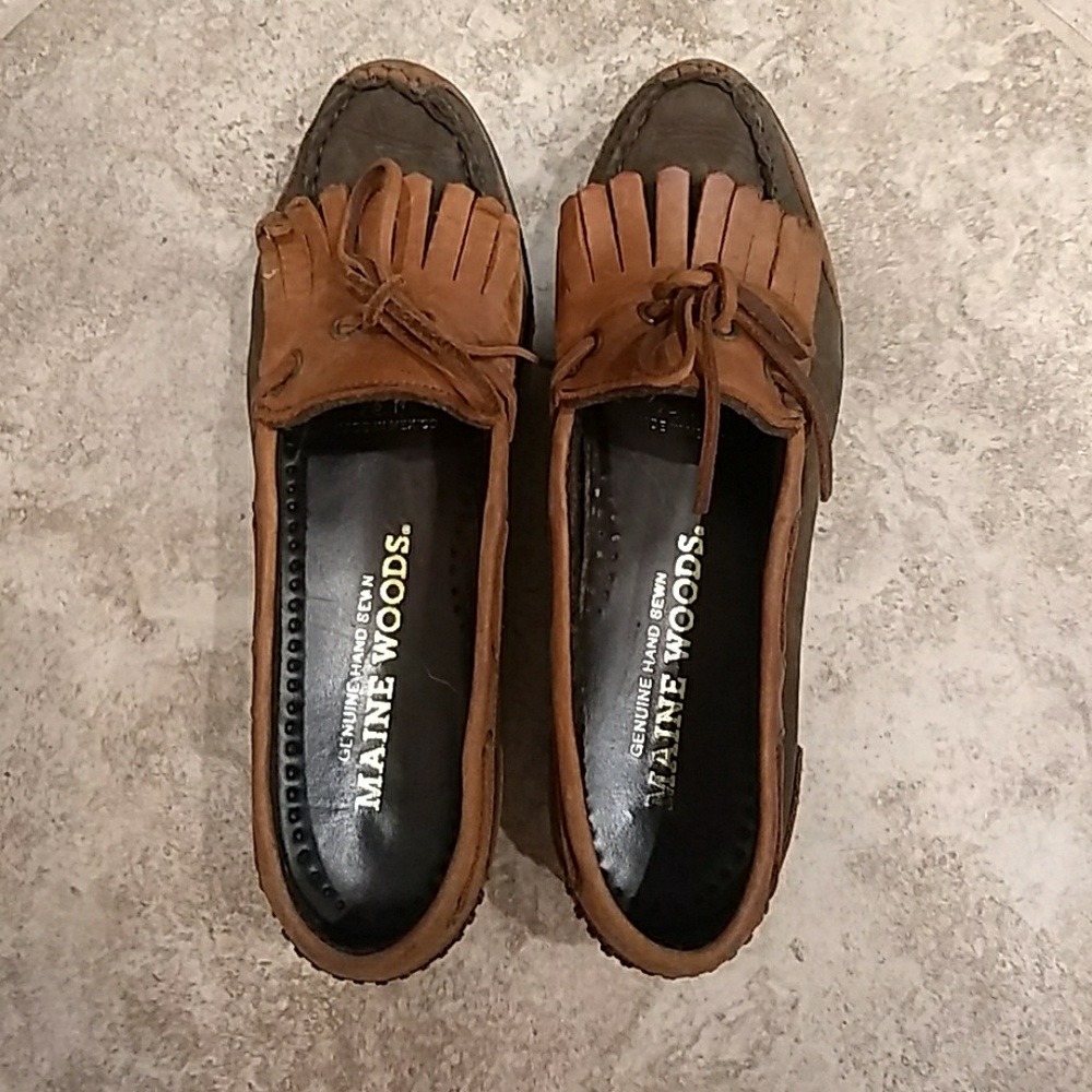 Leather mocassins